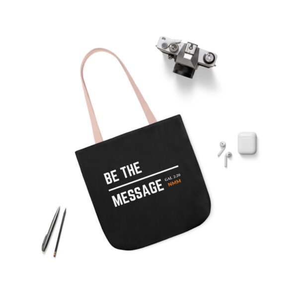 Be The Message Polyester Canvas Tote Bag - Image 15