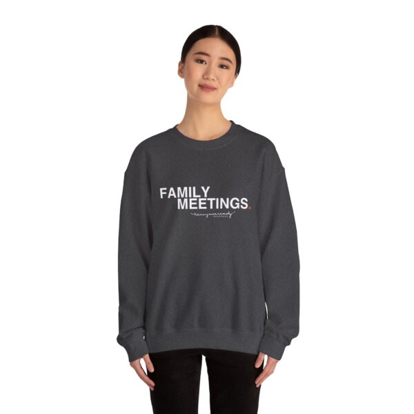 Family Meetings | Unisex Heavy Blend™ Crewneck Sweatshirt - Image 9