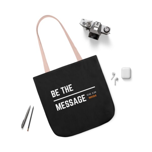 Be The Message Polyester Canvas Tote Bag - Image 55