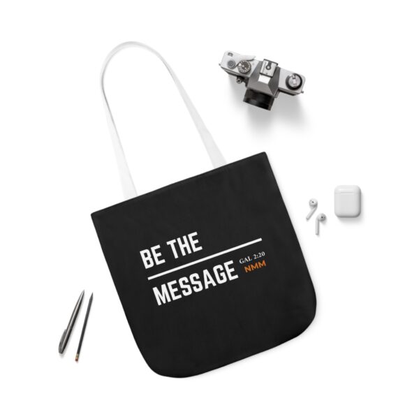 Be The Message Polyester Canvas Tote Bag - Image 59