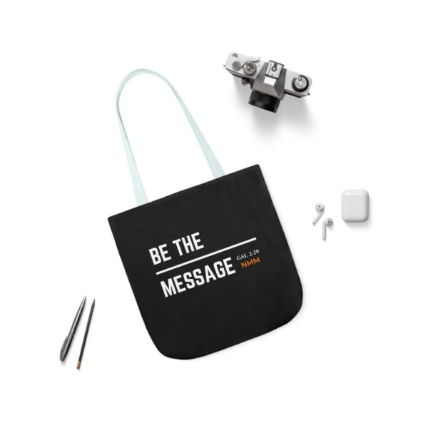 Be The Message Polyester Canvas Tote Bag - Image 11