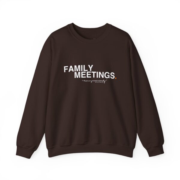 Family Meetings | Unisex Heavy Blend™ Crewneck Sweatshirt - Image 4