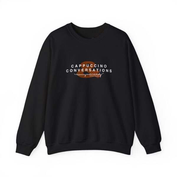 Cappuccino & Conversations | Unisex Heavy Blend™ Crewneck Sweatshirt