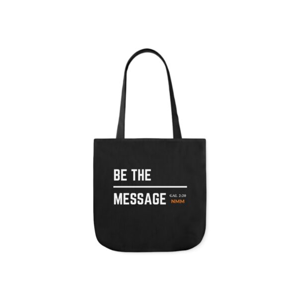 Be The Message Polyester Canvas Tote Bag - Image 5