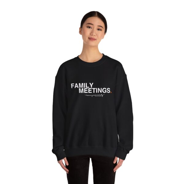 Family Meetings | Unisex Heavy Blend™ Crewneck Sweatshirt - Image 2