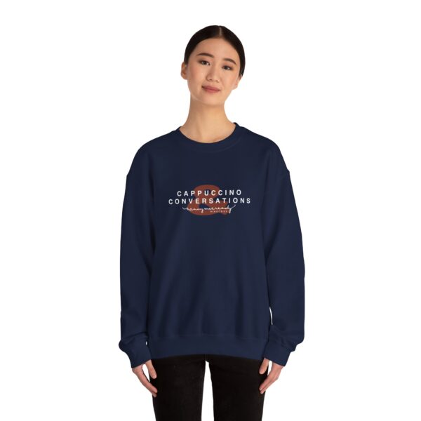 Cappuccino & Conversations | Unisex Heavy Blend™ Crewneck Sweatshirt - Image 12