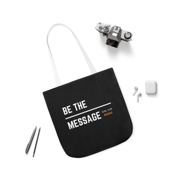 Be The Message Polyester Canvas Tote Bag - Image 39