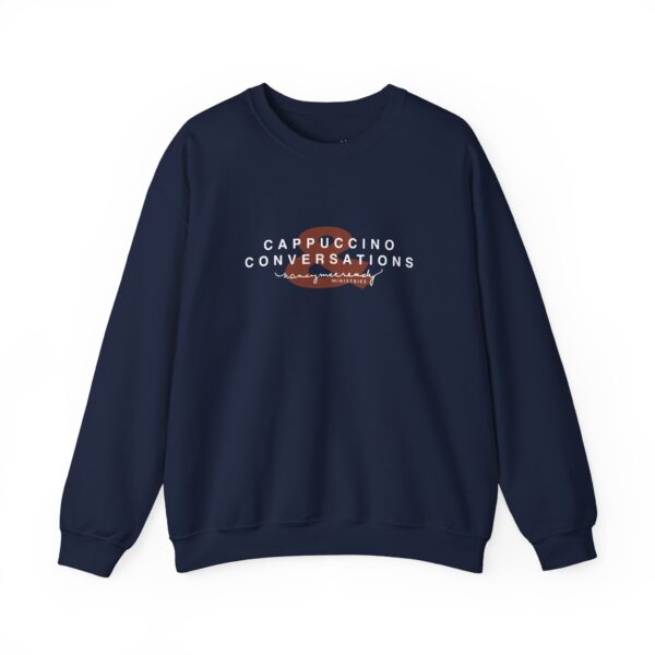 Cappuccino & Conversations | Unisex Heavy Blend™ Crewneck Sweatshirt - Image 10