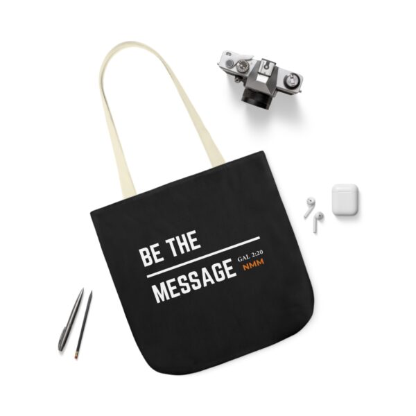 Be The Message Polyester Canvas Tote Bag - Image 43