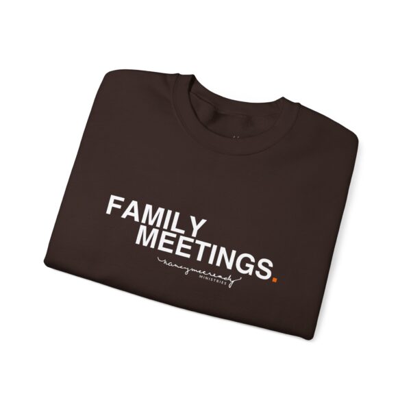 Family Meetings | Unisex Heavy Blend™ Crewneck Sweatshirt - Image 5