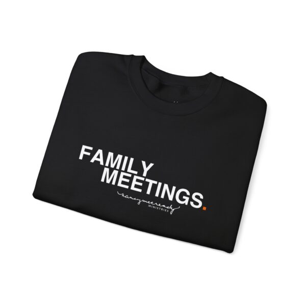 Family Meetings | Unisex Heavy Blend™ Crewneck Sweatshirt - Image 3