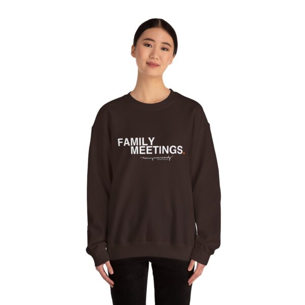 Family Meetings | Unisex Heavy Blend™ Crewneck Sweatshirt - Image 6